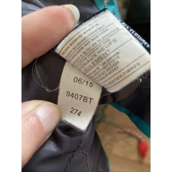 Women’s BELOW ZERO Rain Jacket Size XL Rothschild Full Zip Blue Green Lined - Picture 13 of 13